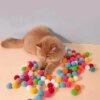 121350-fb0042.jpg Jouet pour Chat – Mini Pompons Interactifs en Peluche