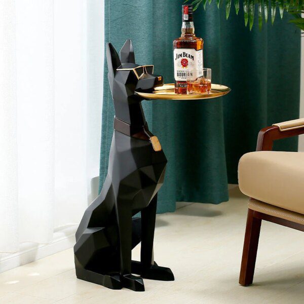 Grande statue Doberman de sol – Sculpture nordique