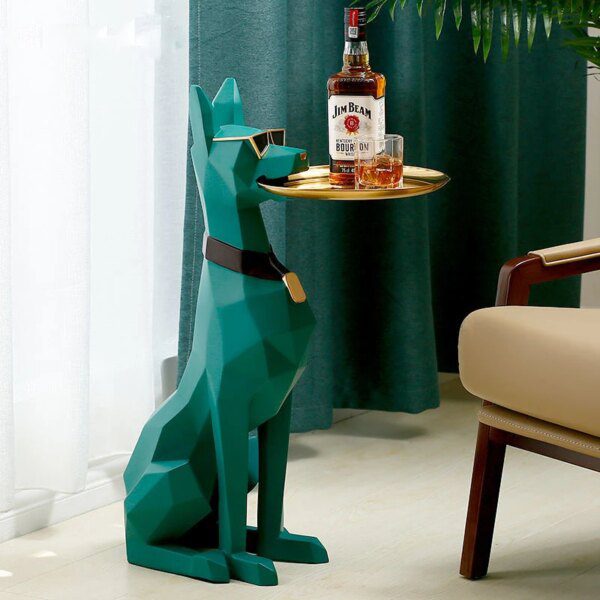 Grande statue Doberman de sol – Sculpture nordique