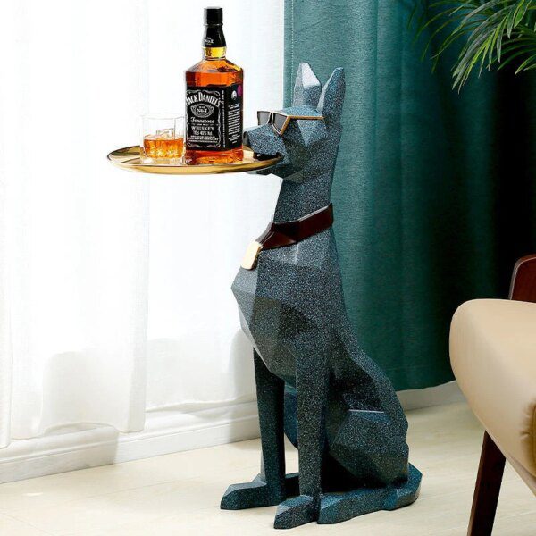 Grande statue Doberman de sol – Sculpture nordique