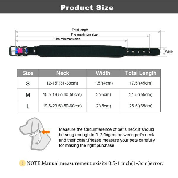 Collier en Nylon Rembourré & Réfléchissant – Confort, Style et Sécurité
