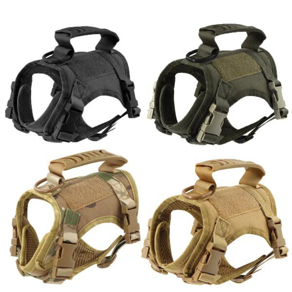 harnais chat anti fugue Ensemble de laisse réglable en nylon pour chat, service d'entraînement militaire