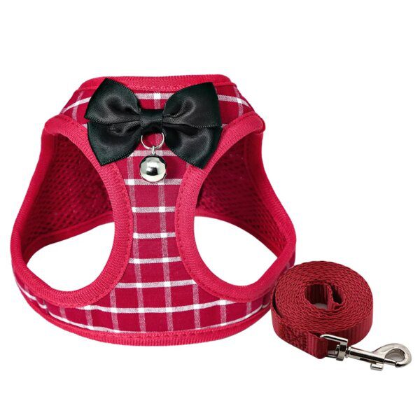 121922-f97928.jpg Harnais chat avec laisse reglable couleur red
