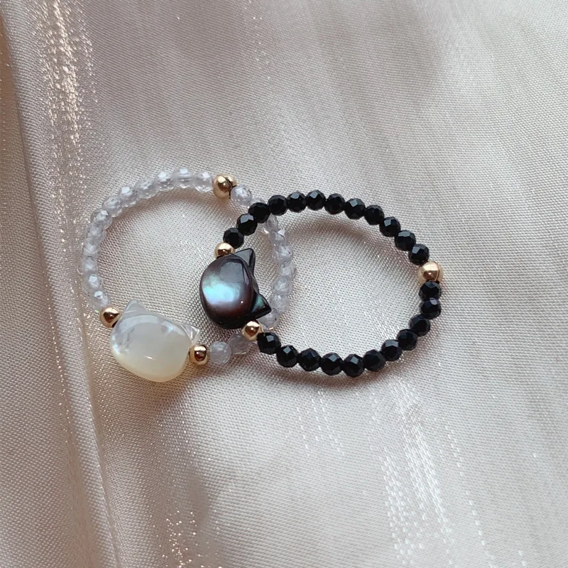 stranger things bague femme tendances 2024 bijoux femme aesthetic Bague chat noi