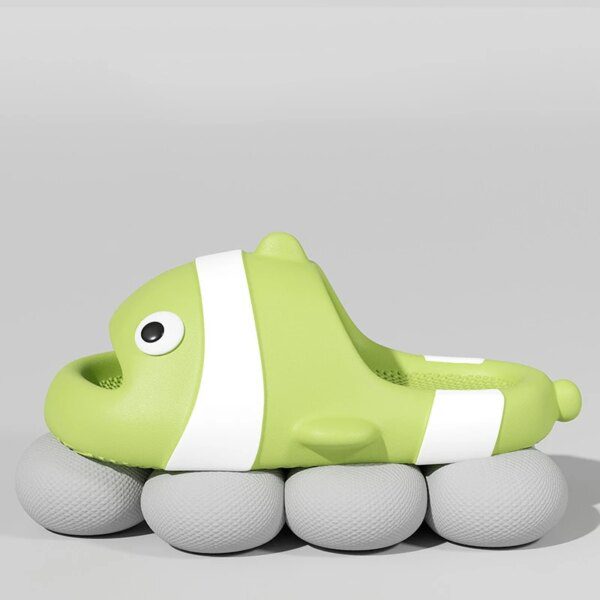 claquette poisson d'été à semelle souple pour femmes, claquettes de poisson Clown