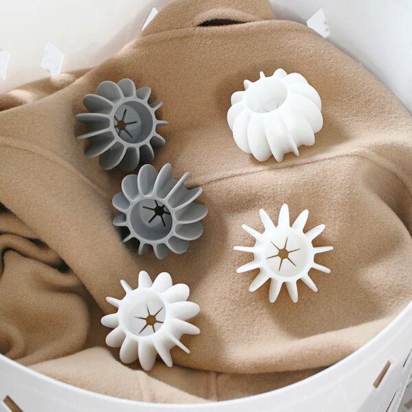 Attrape-poils pour machine à laver – Boule de lessive en silicone réutilisable