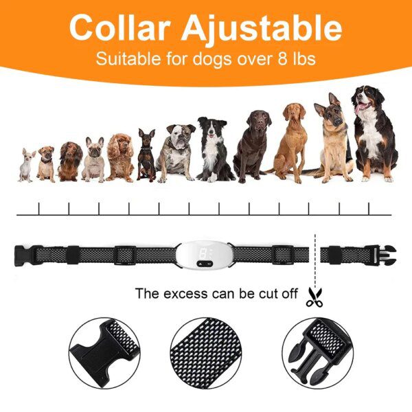 Collier Anti-Aboiement Intelligent & Rechargeable – Réglable, Sécurisé