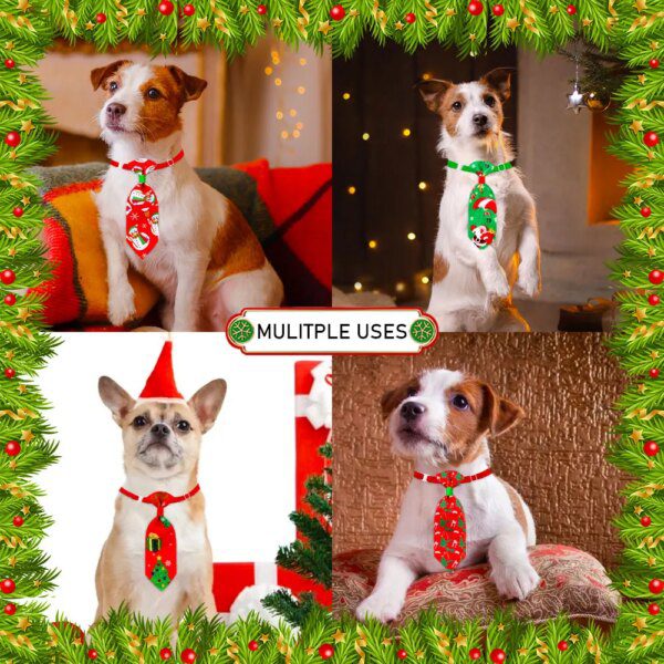 126059-4e8e54.jpg Nœuds Papillon de Noël pour Animaux de Compagnie – Lot de 10 Pièces