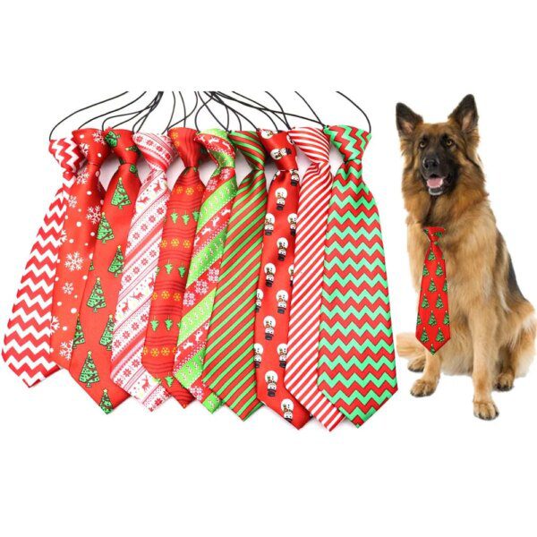 126226-d2903b.jpg Attache à Grand Cou pour Chien – Cravate de Noël Élégante