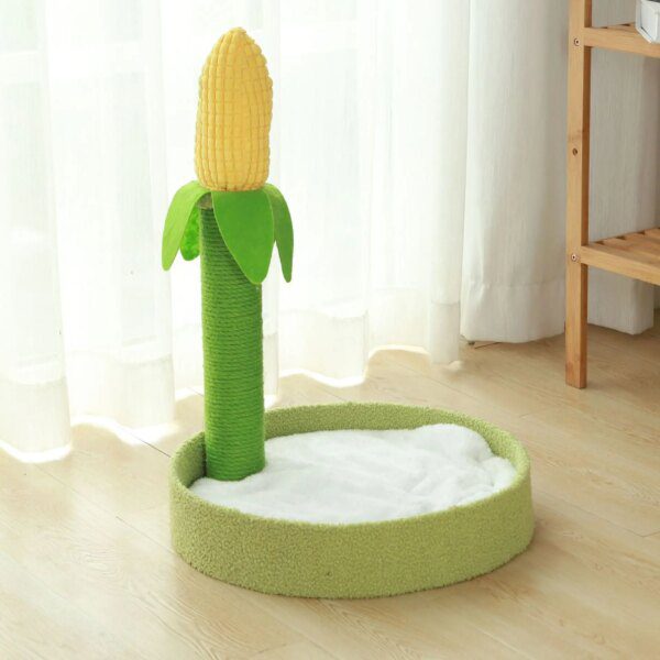 Arbre à chat multifonctionnel strictement condo, conception de maïs automatisée, maison de chaton, grattoir pour chat