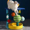 Creative Planet Cat Climb, petit arbre à chat, planche à gratter intégrée en sisal pour animaux de compagnie