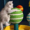 Creative Planet Cat Climb, petit arbre à chat, planche à gratter intégrée en sisal pour animaux de compagnie