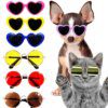 Lunettes de Soleil Rondes Vintage pour Animaux de Compagnie – Accessoire Photo