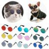 Lunettes de Soleil Rondes Vintage Réfléchissantes pour Chien & Chat – Accessoire