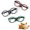 Lunettes Mignonnes en Plastique Transparent pour Animaux