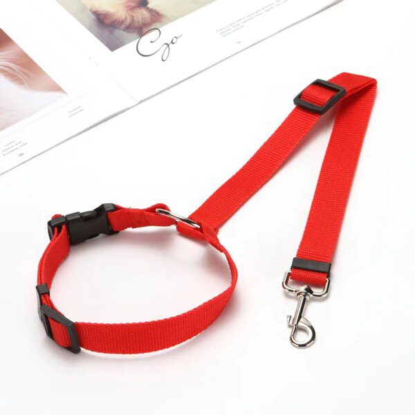 Laisse sécurité réglable nylon libération rapide chien 83 cm