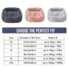 Couchage apaisant pour chiens & chats – Lit carré en peluche douce 🐱🛏🐶