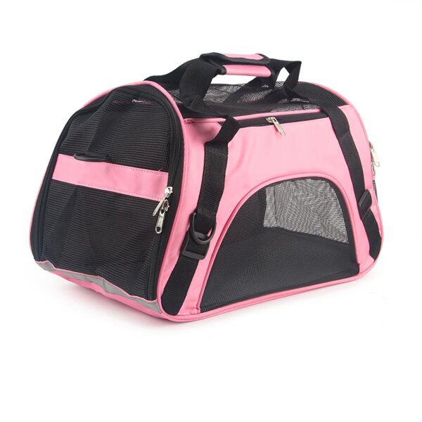 Sac de transport respirant rose