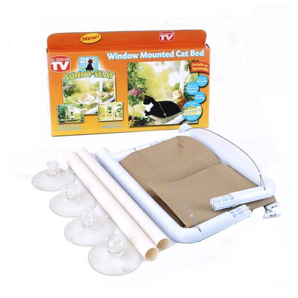 Hamac Fenêtre pour Chat – Lit Suspendu Sécurisé