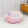 Lit rond en peluche pour chat & chien – Coussin protecteur déhoussable