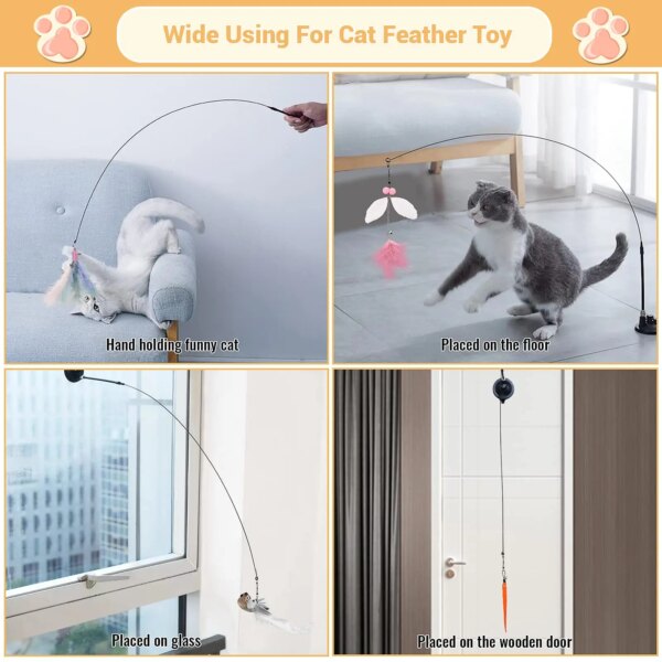 Jouet Interactif à Ventouse pour Chat – Simulation d’Oiseau
