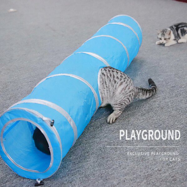 Tube Tunnel Pliable Multi-Trous pour Chat – 2, 3 ou 4 voies