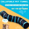 Tube Tunnel Pliable Multi-Trous pour Chat – 2, 3 ou 4 voies