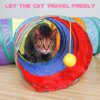 Tube Tunnel Pliable Multi-Trous pour Chat – 2, 3 ou 4 voies