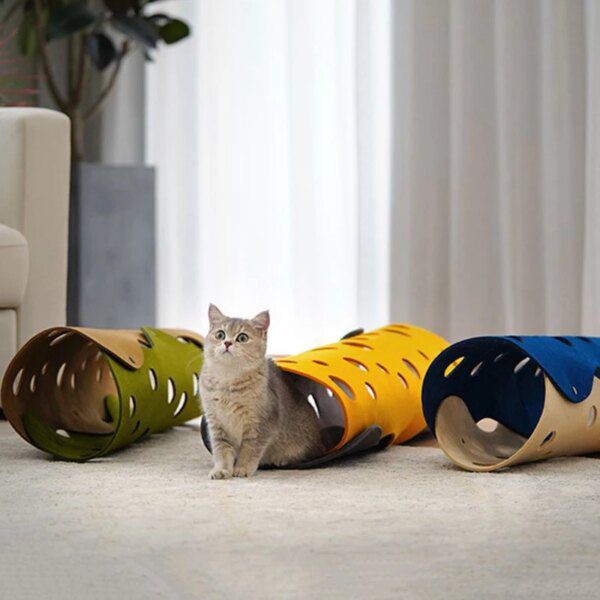 Tunel-Cat™ – Jouet Interactif 4-en-1 pour Chat | Tunnel