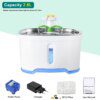 Fontaine à eau en inox pour chat, filtres inclus