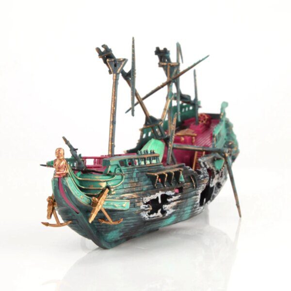 decoration aquarium bateau en plastique 🐟