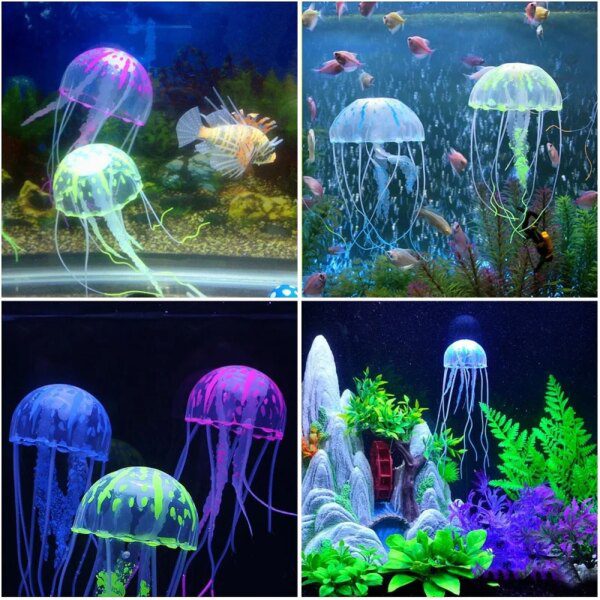 decoration aquarium meduse🐟
