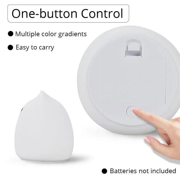 veilleuse tactile LED en Silicone colorée avec capteur tactile