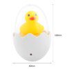 veilleuse prise LED jaune en forme de canard avec prise EU/US