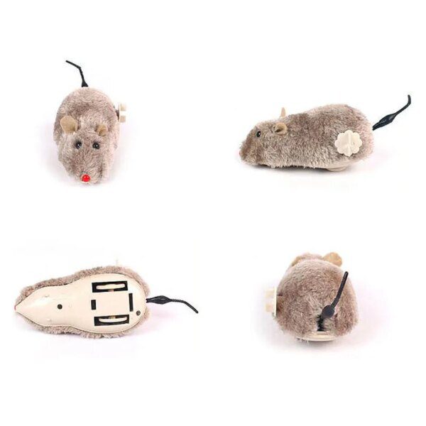 Souris en Peluche à Mouvement Mécanique pour Chat – Instinct Naturel