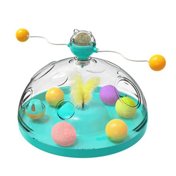 Moulin Vent Interactif Chat – Boule Lumineuse
