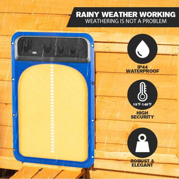 porte de poulailler automatique ,sensible à la lumière, pour élevage 🚪💡🐔