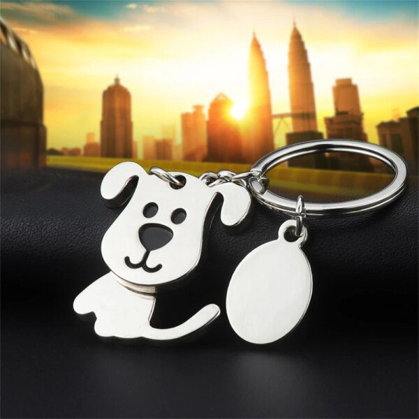 33215-1bc9cb.jpg Porte-Clés Chien ou Chat – Métal, 2 Motifs