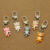 Porte-clés pendentif chat mignon 1 pièce