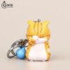 porte clé chat mignon timide, chaton potelé