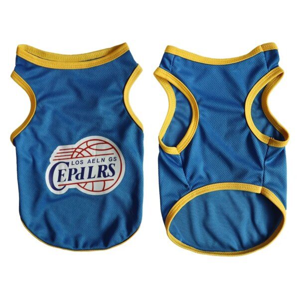 Maillot d’été respirant pour chien – Style basket-ball