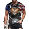 34071-4d7843.jpg 2022 mignon chat Animal t shirt homme impression 3d hommes chat t-shirt col