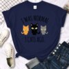 T shirt pour femmes 3 chats imprimé
