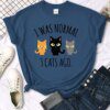 T shirt pour femmes 3 chats imprimé