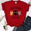 T shirt pour femmes 3 chats imprimé