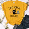 T shirt pour femmes 3 chats imprimé