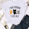 T shirt pour femmes 3 chats imprimé
