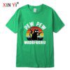 T-shirt homme col rond coton chien chat