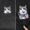 chat doigt d honneur pour hommes et femmes t shirt