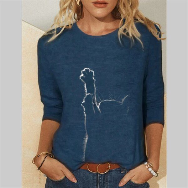 t shirt manche longue femme, surdimensionné